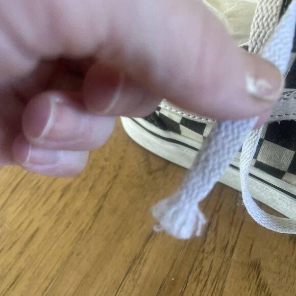 Vans Suede And Canvas Old Skool Classic Black Checkerboard Lace Up Shoes Men’s 7 - Picture 12 of 14